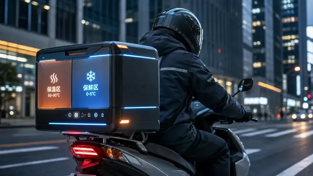 Caixa inteligente esquenta comida e preserva bebidas no delivery