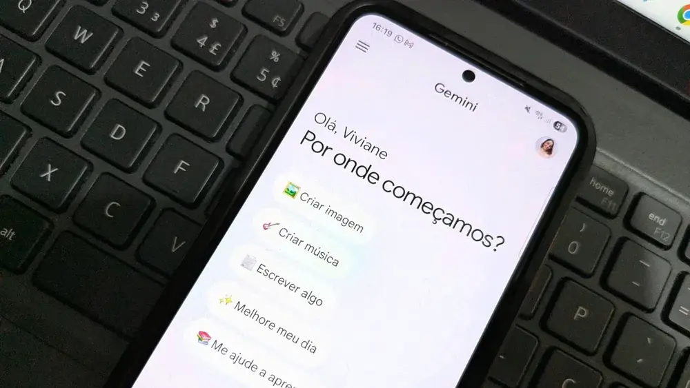 Gemini no Android: Google testa nova interface com filtros e notificações