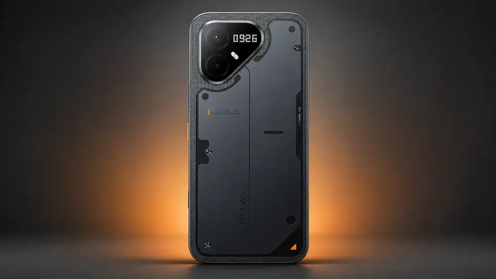 Tecno Pova 8 Pro: design de nave espacial que lembra a Nothing